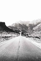 Road to Old West BW Fine Art Print