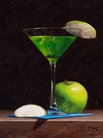 Sour Apple Martini Framed Print