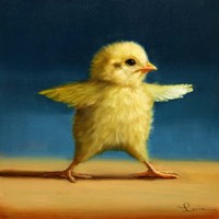 Yoga Chick Warrior Two Fine Art Print