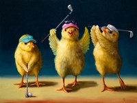 Yoga Chicks Golf Chicks Fine Art Print