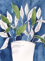 Green Leaves in Pots I Fine Art Print