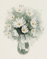 Daisy Bouquet Sketch I Fine Art Print