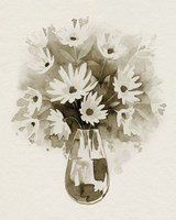 Daisy Bouquet Sketch III Fine Art Print