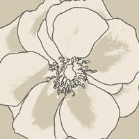 Beige Blooms I Fine Art Print