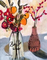 Still Life with Mason Jar and Flowers Fine Art Print