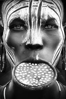 Tribal Beauty - Ethiopia, Mursi People Fine Art Print