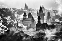 Prague Towers Framed Print