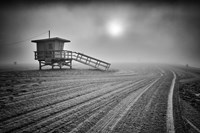 Fog on the Beach - Santa Monica, California Fine Art Print