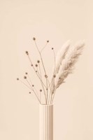 Thistle a Pampas Beige Fine Art Print