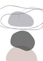 New Shapes Beige 4 Fine Art Print