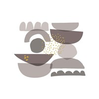 Crowded Forms grey II Fine Art Print