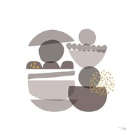 Crowded Forms grey III Fine Art Print