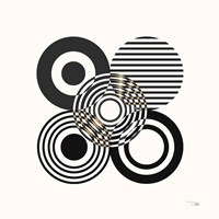 Deco Retro black II Fine Art Print