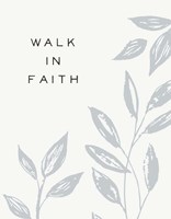 Serene Sentiment VIII-Walk in Faith Fine Art Print