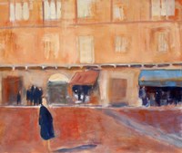 Alone in the Piazza Fine Art Print