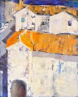 Village Rooftops Fine Art Print