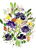 Purple Spring Bunch I Fine Art Print