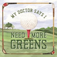 Golf Days I-More Greens Framed Print