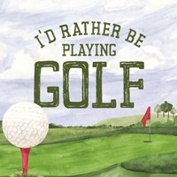 Golf Days III-Rather Be Fine Art Print