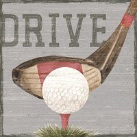 Golf Days neutral VIII-Drive Fine Art Print