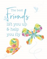 Dreams Take Flight on White V Fine Art Print