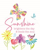 Dreams Take Flight on White VI Framed Print