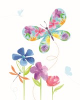 Dreams Take Flight on White VII Framed Print