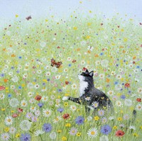 Cat in a Meadow Fine Art Print