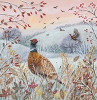 Frost and Pheasants Fine Art Print