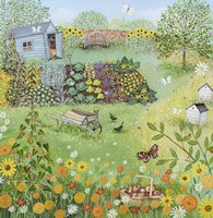 Garden with Vegetable Patch Fine Art Print