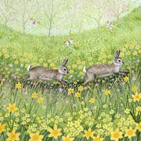 Spring Rabbits Fine Art Print