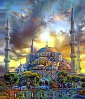 Istanbul Turkey Blue Mosque Fine Art Print