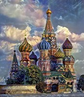 Moscow Russia Cathedral of Vasily the Blessed Saint Basil Fine Art Print