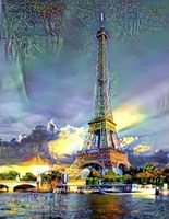 Paris France Eiffel Tower Framed Print