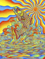 Psychedelic Rainbow Trout Fish Fine Art Print