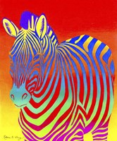 Psychedelic Zebra Fine Art Print
