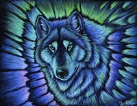 Wolf Aurora Fine Art Print