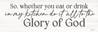 Kitchen Glory of God Fine Art Print