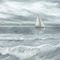 Three Sailboats Fine Art Print