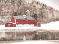 Belleville Snowy Barn Fine Art Print