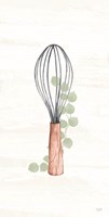 Kitchen Utensils - Wooden Whisk Fine Art Print