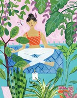 Yoga with Plants II Framed Print