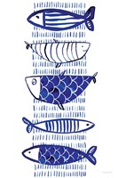 Blue Fish II Framed Print