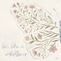 Wildflower Vibes VI Neutral Framed Print