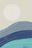 Desert Sunrise I Blue Fine Art Print