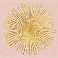 Sunburst I on Pink Fine Art Print