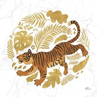 Big Cat Beauty VII Gold Fine Art Print