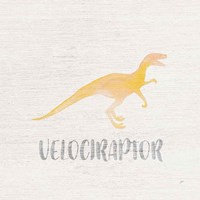 Velociraptor Sq Fine Art Print