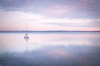 Sailboat in Bellingham Bay I Vignette Fine Art Print