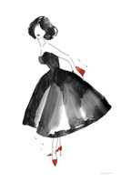 Fashion Debutante with Red Fine Art Print